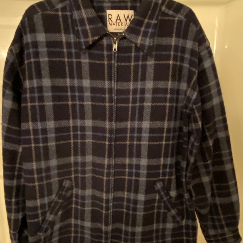 Heavy Zip-Up Front Flannel Jacket